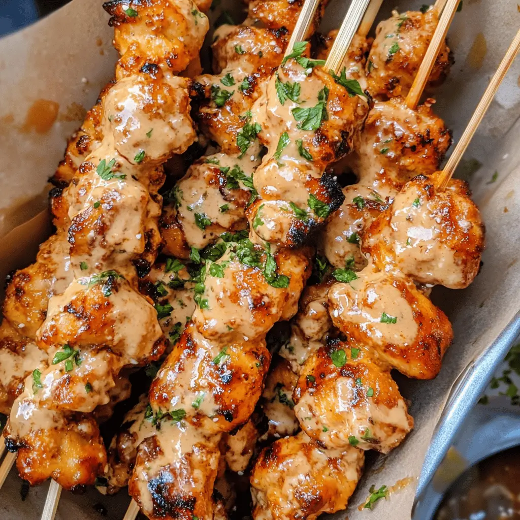 Fire up the grill with these mouthwatering Bang Bang Chicken Skewers! Made with tender chicken marinated in a creamy and spicy sauce, these skewers are bursting with flavor. Perfect for summer BBQs or a cozy indoor dinner. Save this recipe now to impress your friends and family at your next gathering!