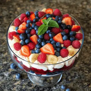 Layered with fresh berries, creamy custard, and fluffy whipped cream, this Berry Trifle is the perfect showstopper for any gathering. It’s easy to make and showcases the vibrant colors of strawberries, blueberries, and raspberries, making dessert not only delicious but visually stunning. Save this recipe for your next brunch or family celebration!