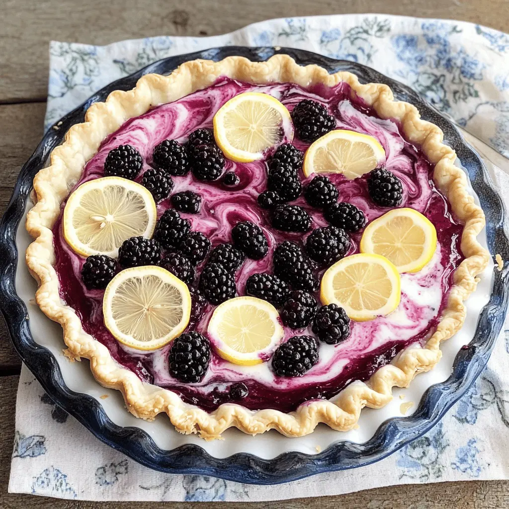 Brighten up your dessert table with this refreshing Blackberry Lemonade Pie! Packed with tangy lemonade and juicy blackberries, this no-bake treat is perfect for summer celebrations or a family gathering. Its vibrant colors and delightful flavors will impress everyone. Save this recipe for a sweet ending to your next sunny day!