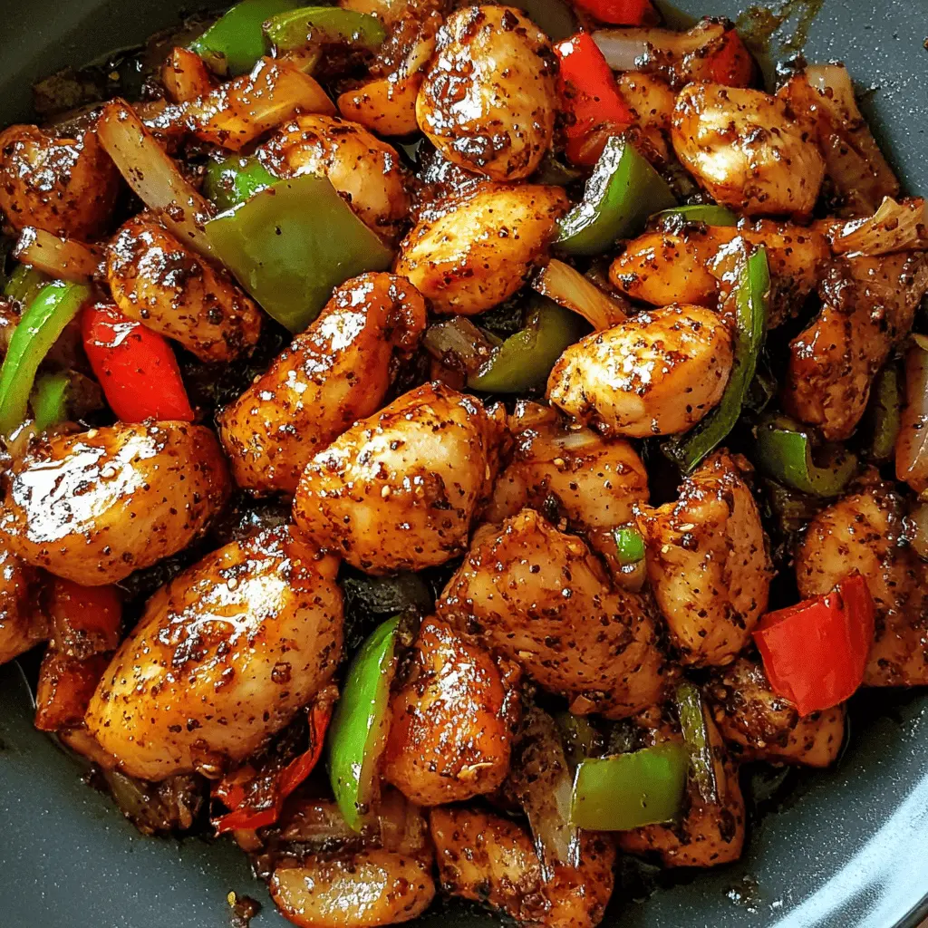 This Easy Black Pepper Chicken recipe is a quick and tasty dish you'll want in your weeknight rotation! Packed with flavorful black pepper and tender chicken, it's perfect for busy nights or when you're hosting friends. Make it in just 30 minutes and serve it with rice or noodles for a satisfying meal. Save this recipe for those nights when you need something simple but delicious!