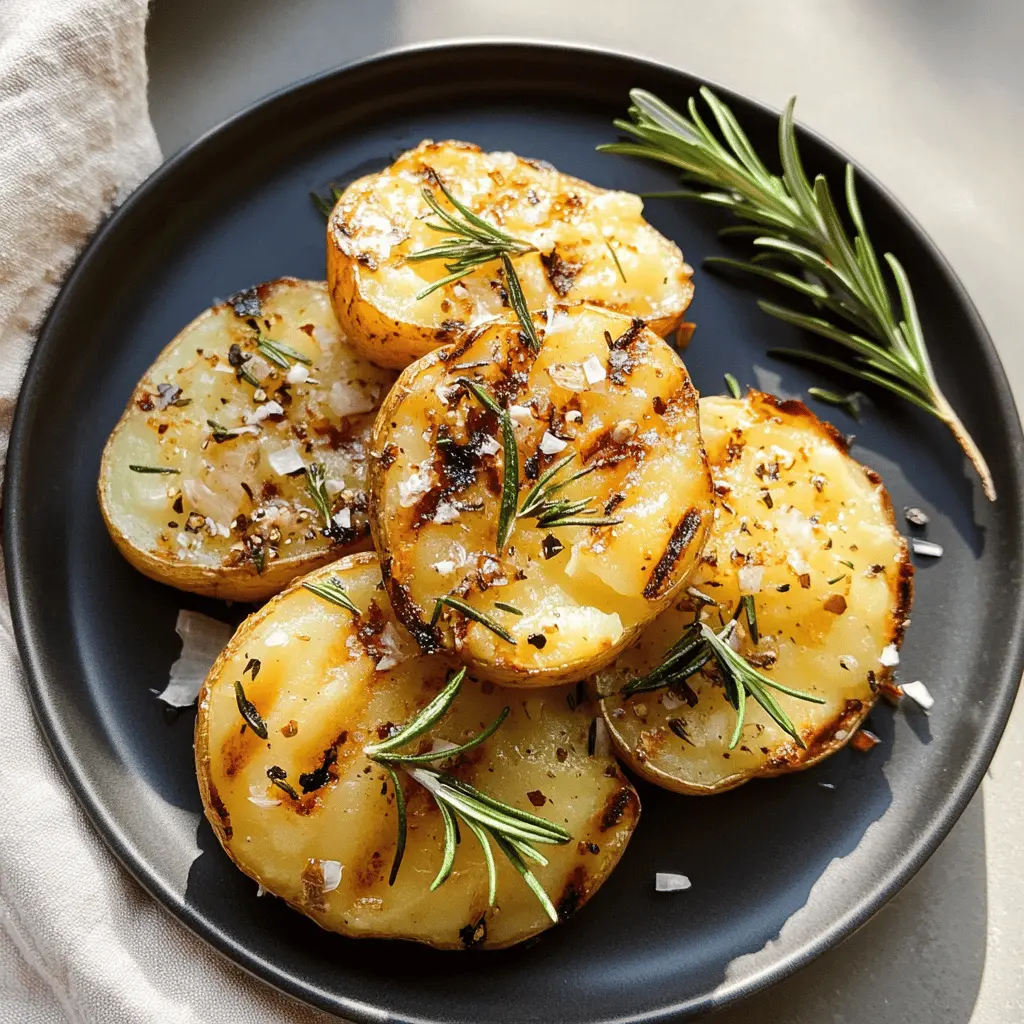 Transform your barbecue with these Grilled Garlic Rosemary Smashed Potatoes! Crispy on the outside and fluffy inside, they are packed with the savory flavors of garlic and fresh rosemary. Perfect as a side dish for family gatherings or summer cookouts. Save this recipe for your next grilling adventure!