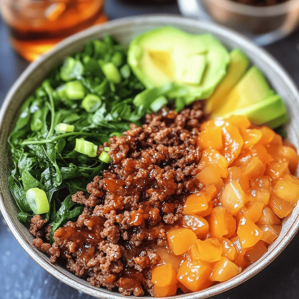 Spice up your weeknight dinners with these Hot Honey Ground Beef Bowls! Featuring succulent ground beef tossed with sweet and spicy hot honey, fresh veggies, and fluffy rice, this dish is a perfect balance of flavors. Ideal for a quick meal or meal prep. Save this recipe for an easy and delicious dinner idea that your family will love!