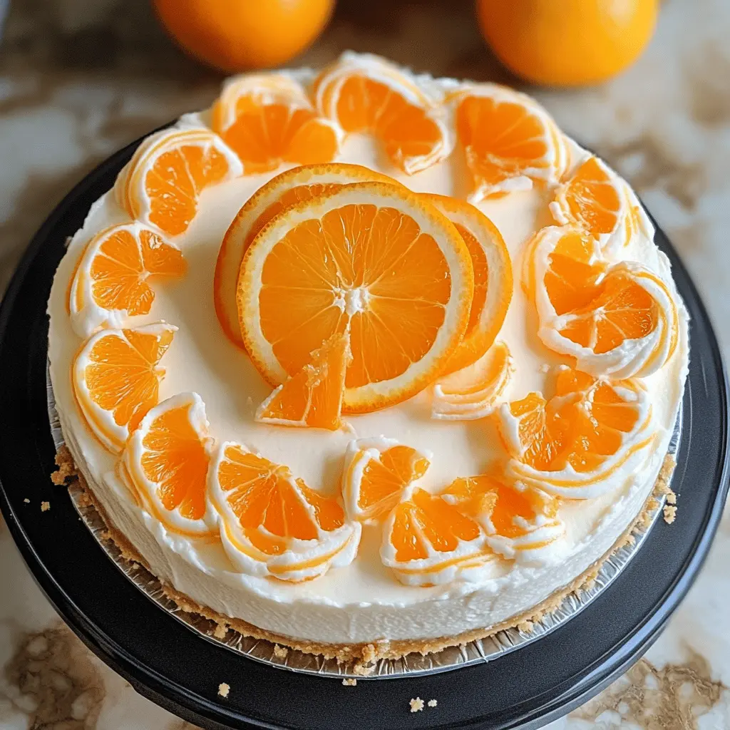 This no-bake Orange Creamsicle Cheesecake is a refreshing treat that's just perfect for warm days! With its creamy blend of cream cheese, orange zest, and a buttery graham cracker crust, this dessert captures the nostalgic flavor of a summer classic. Save this easy recipe for your next gathering or just a sweet indulgence at home!
