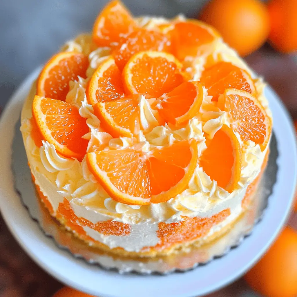 Treat yourself to a delightful Orange Creamsicle Cake that's bursting with fresh citrus flavor! This moist cake paired with creamy frosting is perfect for birthday celebrations or a sunny afternoon treat. With vibrant orange zest and a touch of vanilla, it's sure to brighten your day. Don't forget to save this recipe for your next sweet occasion!