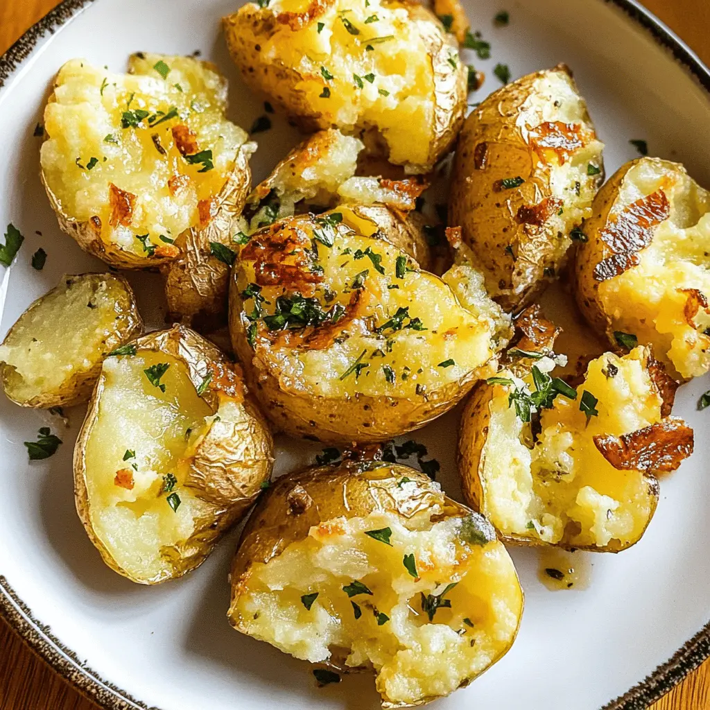 These crispy smashed potatoes are a perfect combination of crunch and softness, making them a family favorite! With just a few simple ingredients like olive oil, garlic, and your favorite herbs, this recipe is easy to whip up. Save this pin to try these delightful smashed potatoes at your next dinner or gathering!