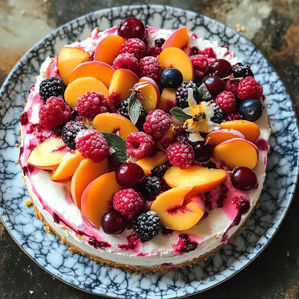 This Summer Berry and Peach Cheesecake is a refreshing twist on a classic dessert! With a creamy filling made from ripe peaches and a mix of juicy berries, it’s perfect for warm gatherings. The crunchy graham cracker crust adds a delightful texture that everyone will love. Save this recipe for your next summer barbecue or picnic and impress your friends and family with this fruity delight!