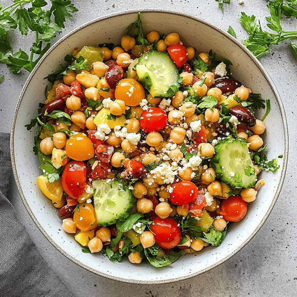 Easy Mediterranean Chickpea Salad Recipe