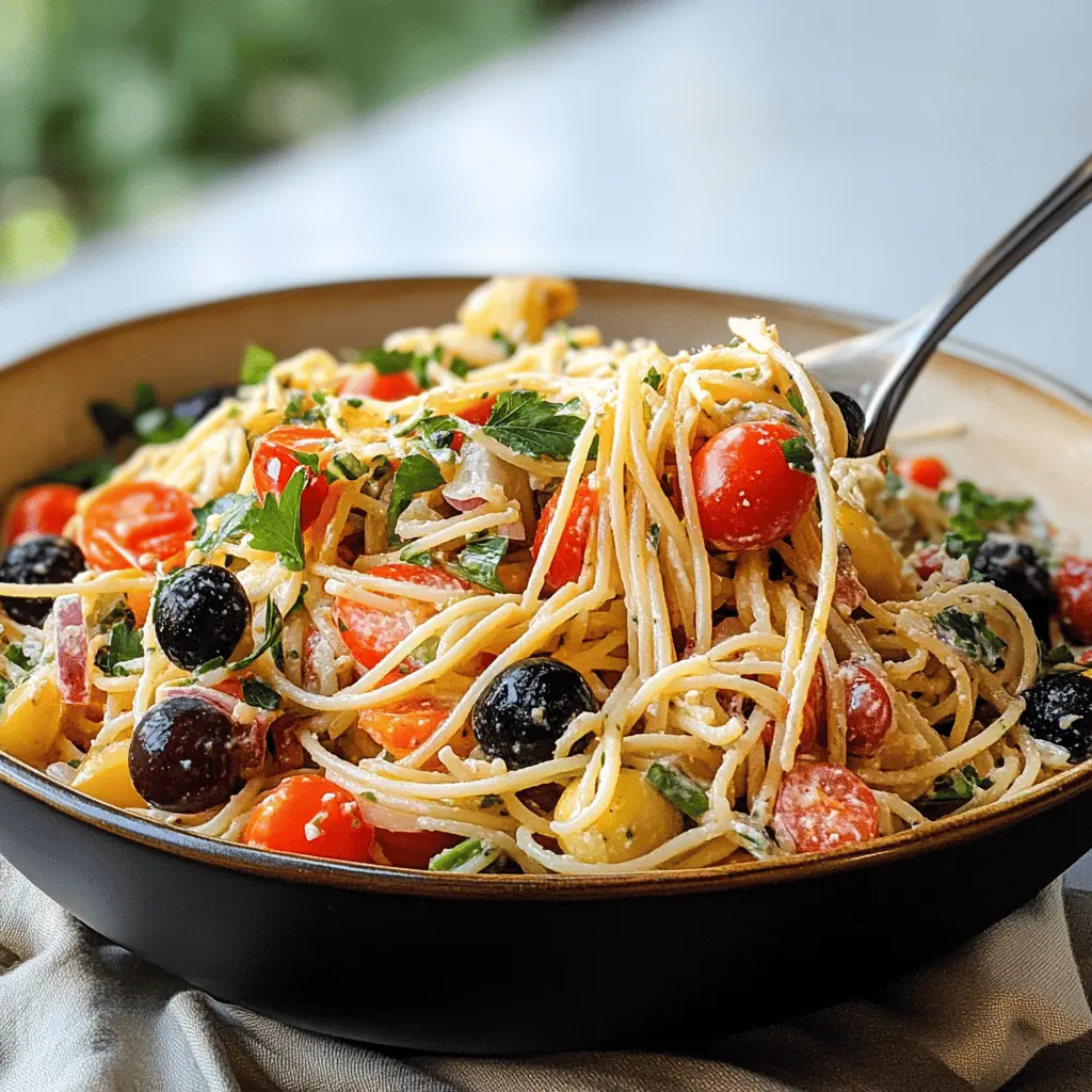 Easy California Spaghetti Salad Recipe