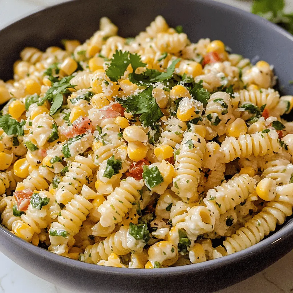 Easy Mexican Street Corn Pasta Salad Recipe