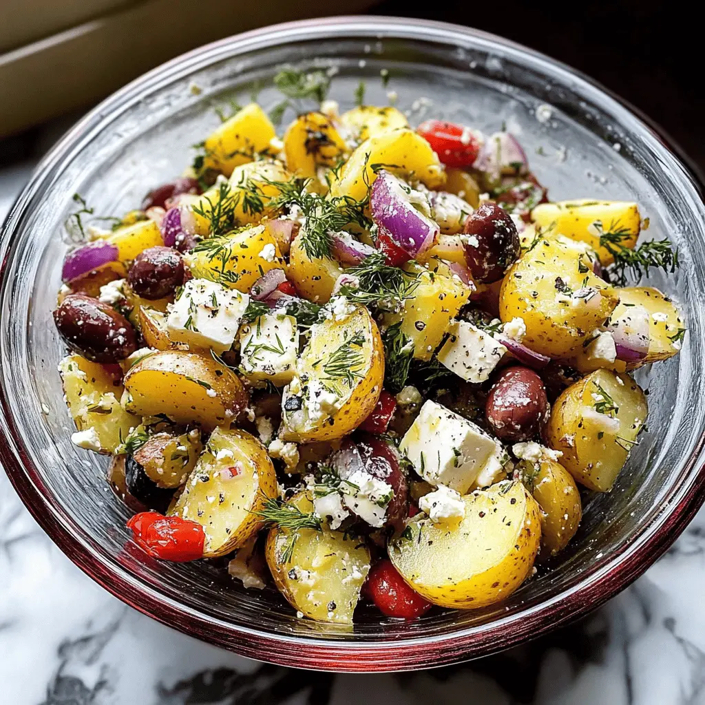 Quick and Easy Greek Potato Salad Recipe