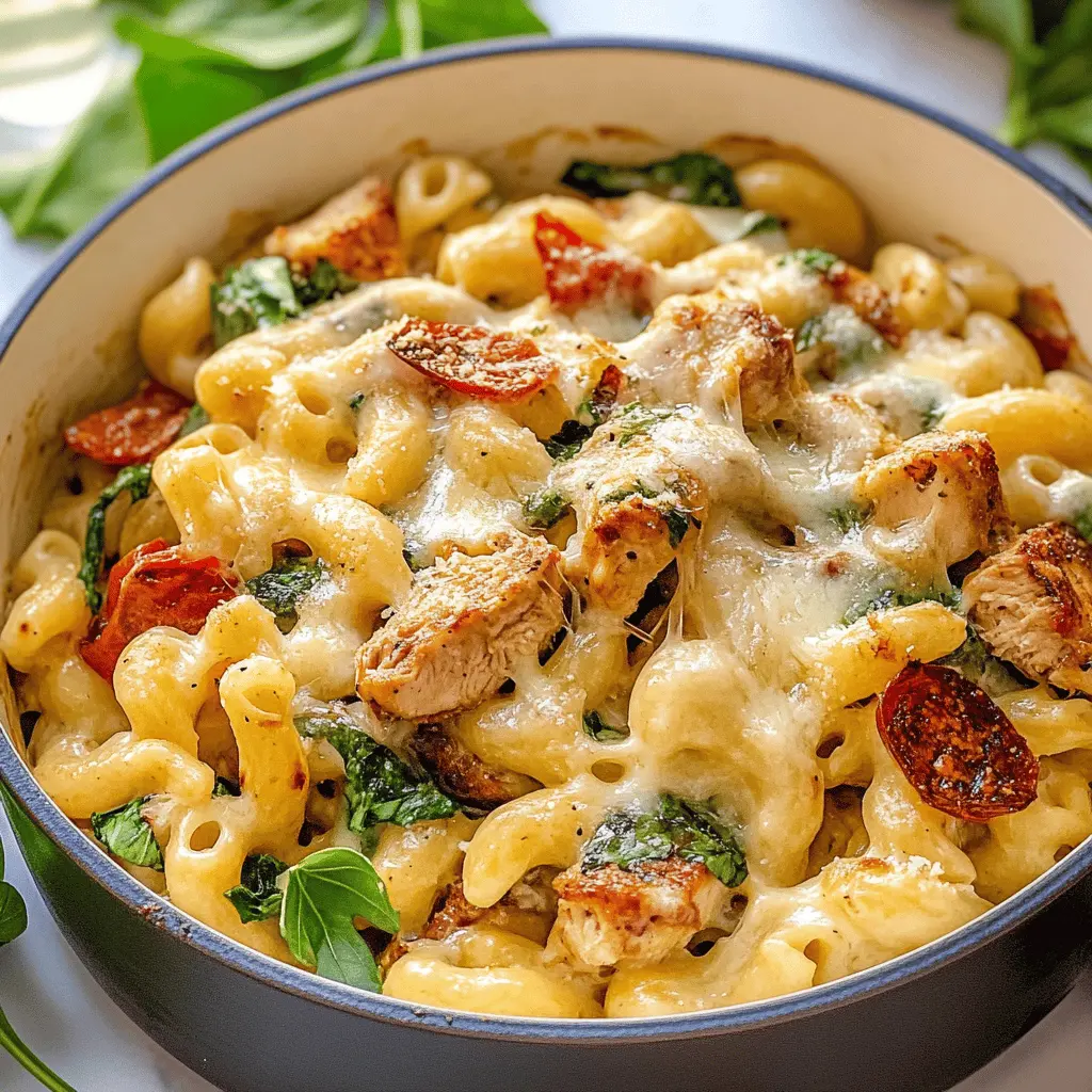 Creamy Tuscan Chicken Mac and Cheese Recipe