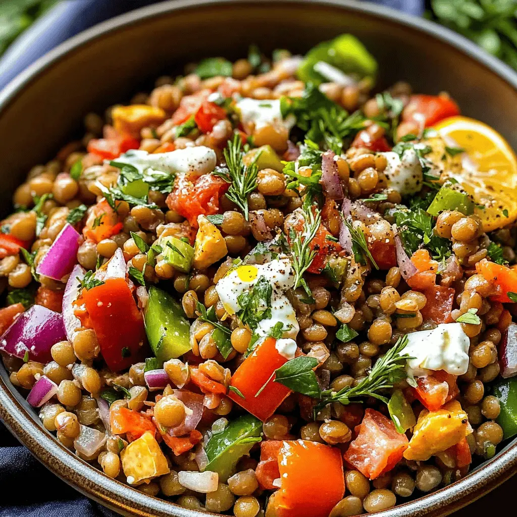 Easy Mediterranean Lentil Salad Recipe