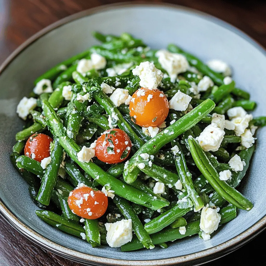 Easy Green Bean and Feta Salad Recipe