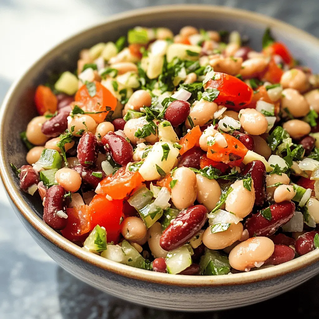Easy Mediterranean Bean Salad Recipe