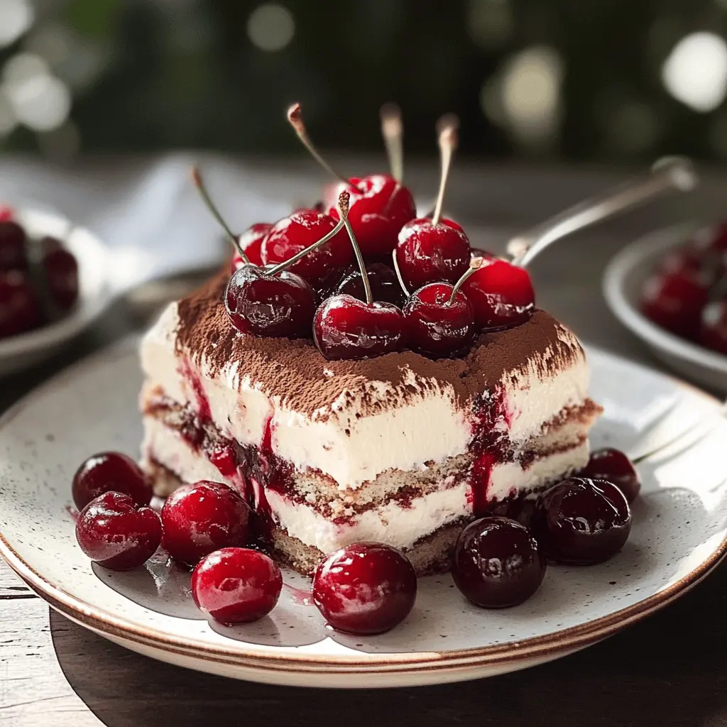 Easy Cherry Amaretto Tiramisu Recipe