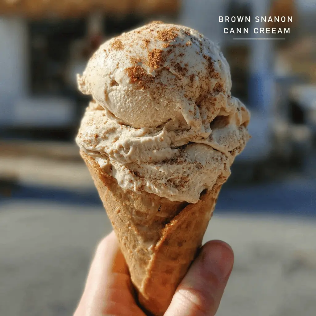 Easy Brown Sugar Cinnamon Ice Cream Recipe