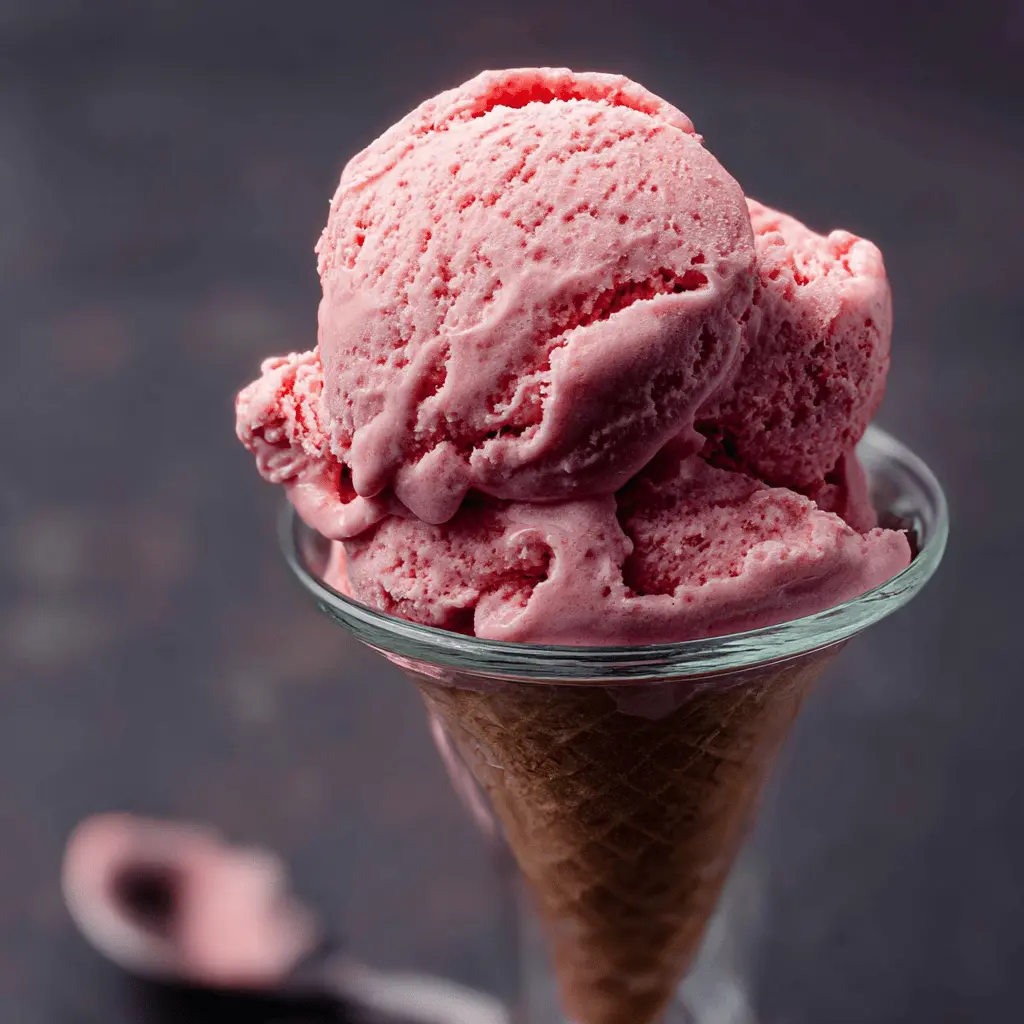 Easy Blender Strawberry Ice Cream Recipe