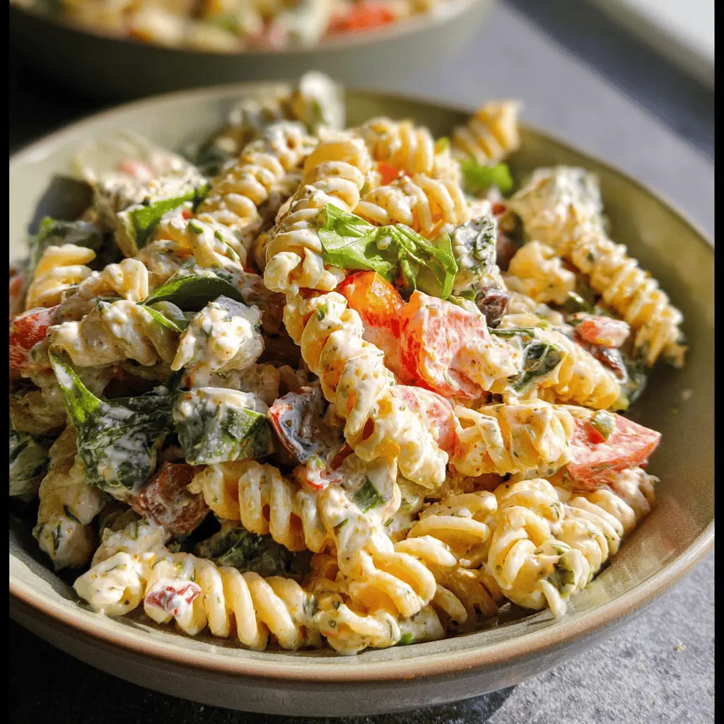 Easy Creamy Pasta Salad Recipe