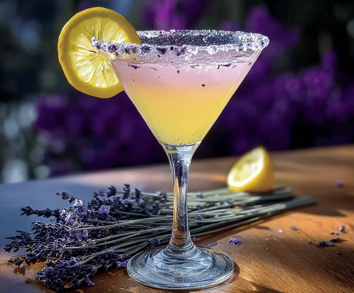 Easy Lavender Lemon Drop Martini Recipe