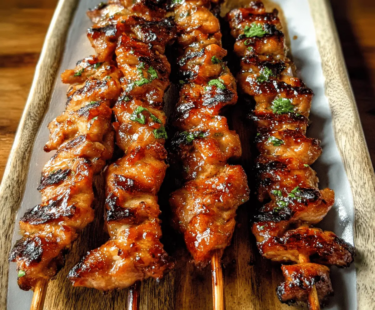 Easy Grilled Thai Chicken Skewers Recipe