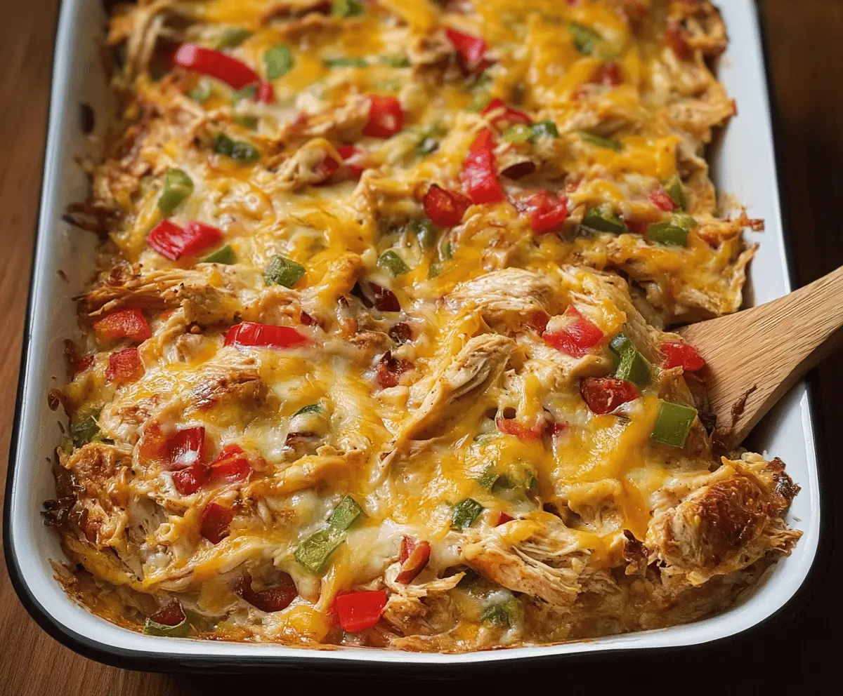 Easy Chicken Fajita Casserole Recipe