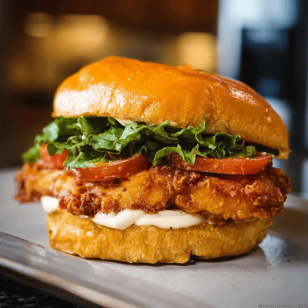 Easy Crispy Chicken Sandwich Recipe