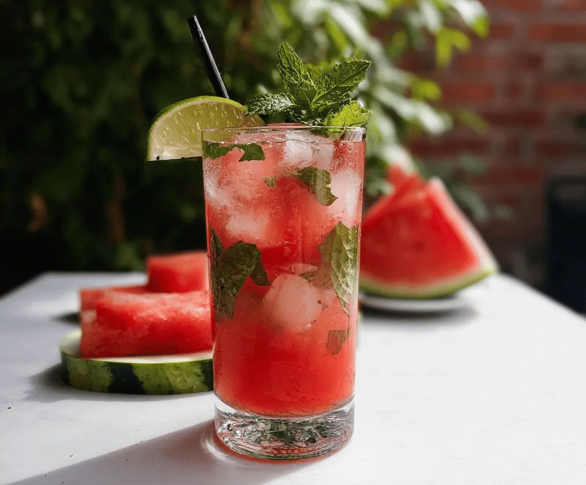 Easy Watermelon Mojito Recipe for Summer