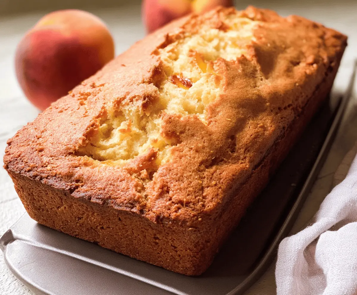 Easy Southern Peach Bread Recipe