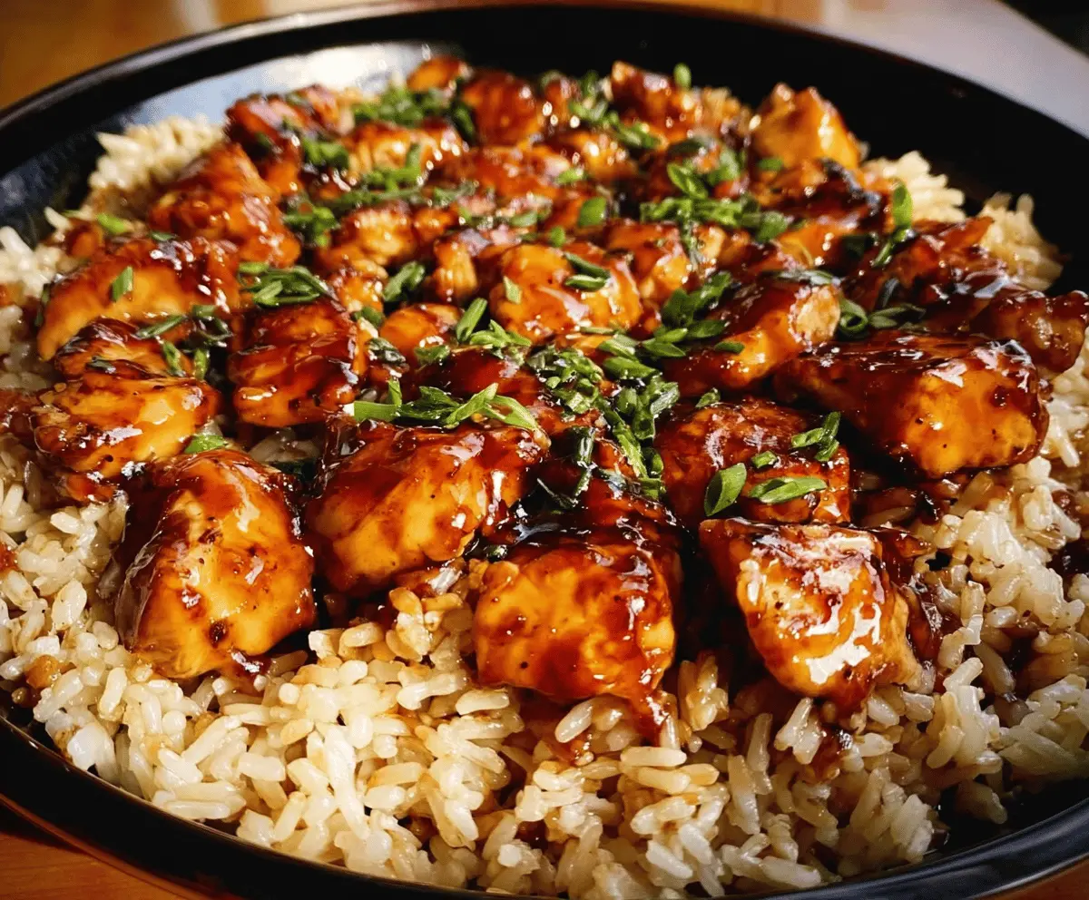 Easy One-Pan Honey BBQ Chicken and Rice