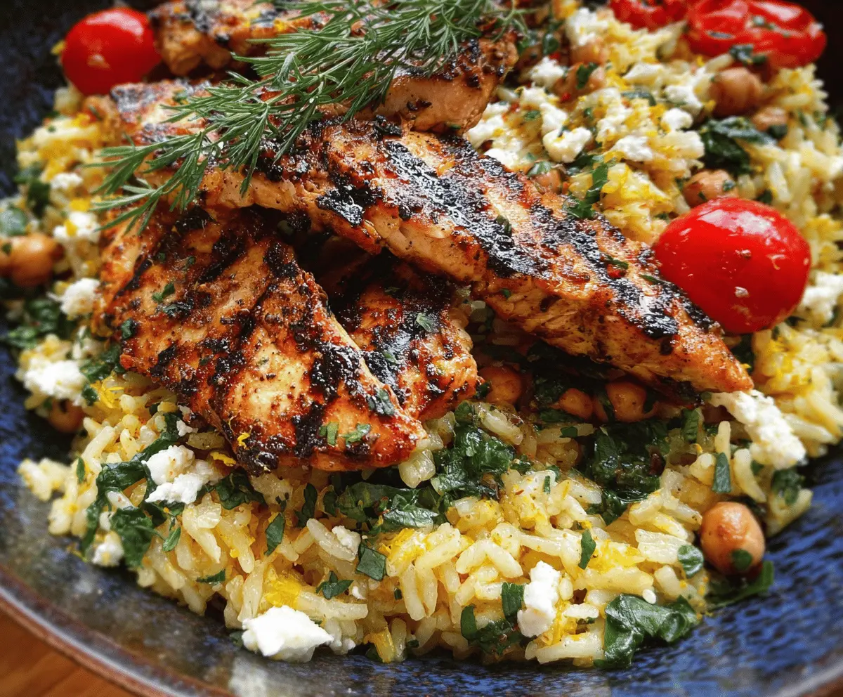 Easy Greek Chicken with Lemon Rice Recipe