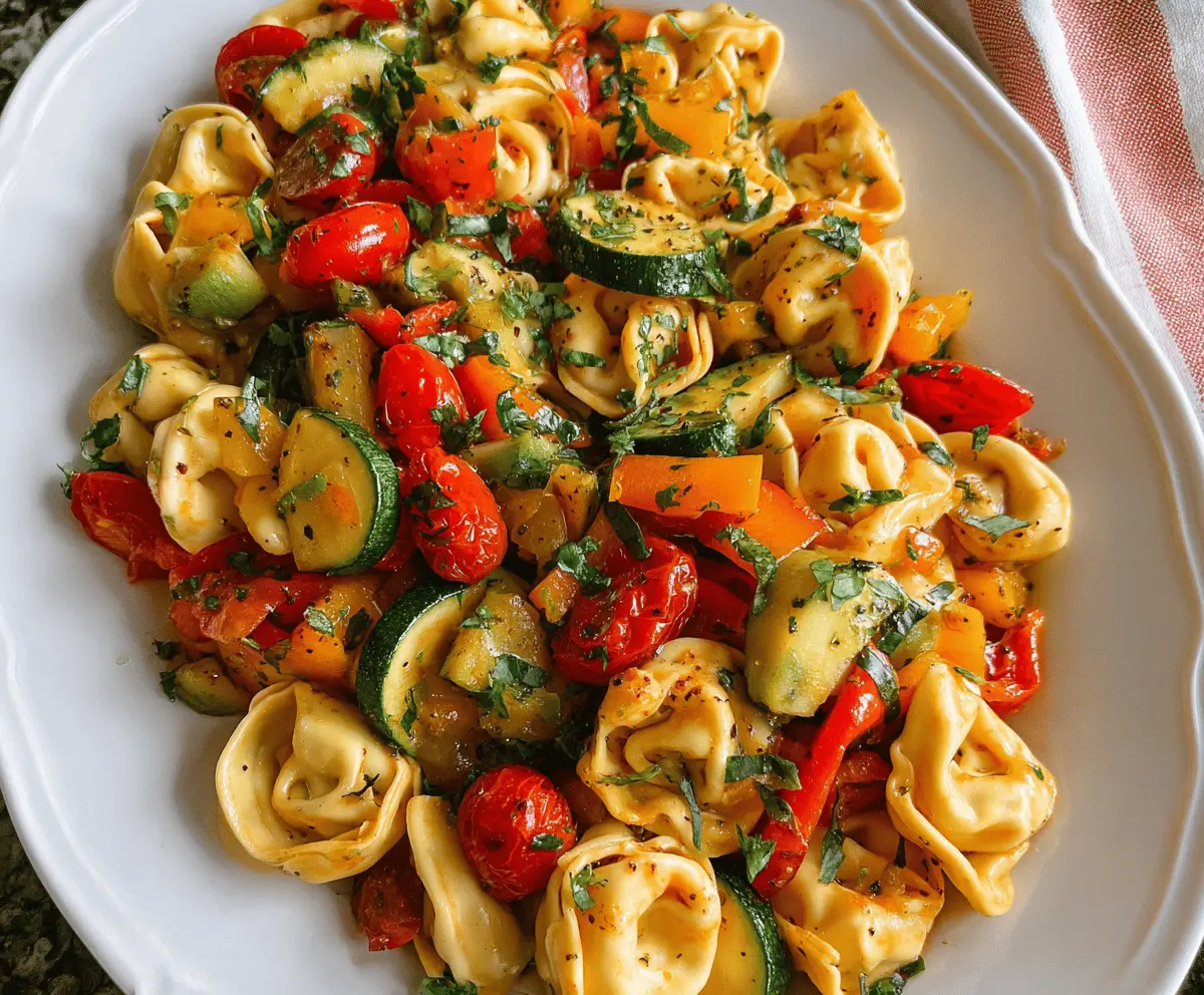Easy Tortellini with Sautéed Vegetables