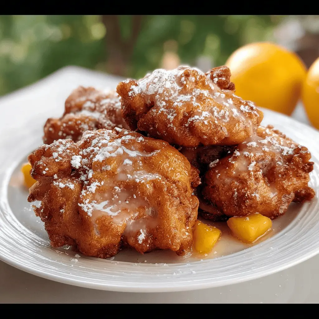 Easy Homemade Peach Fritters Recipe