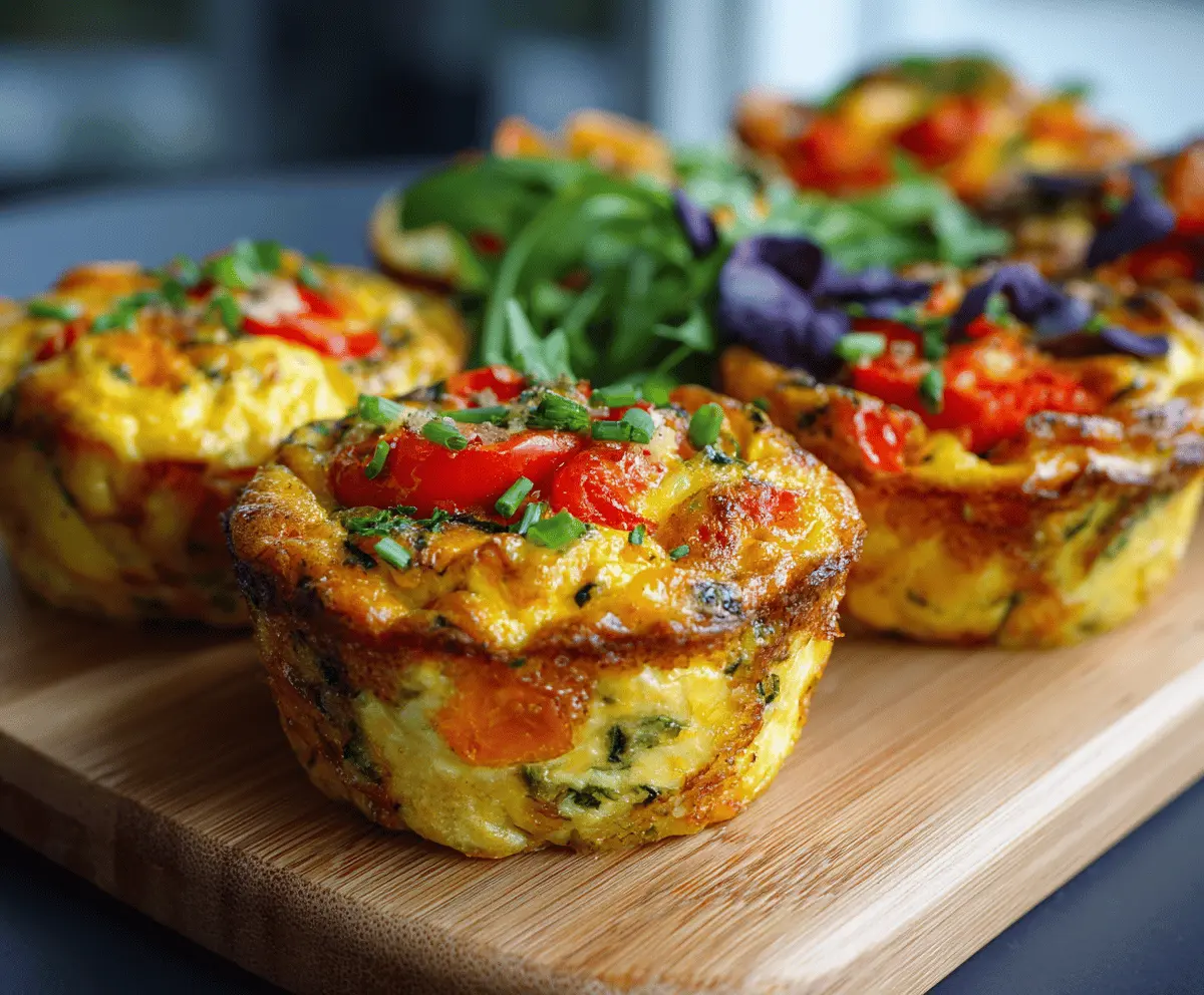 Vegetable Omelette Cups