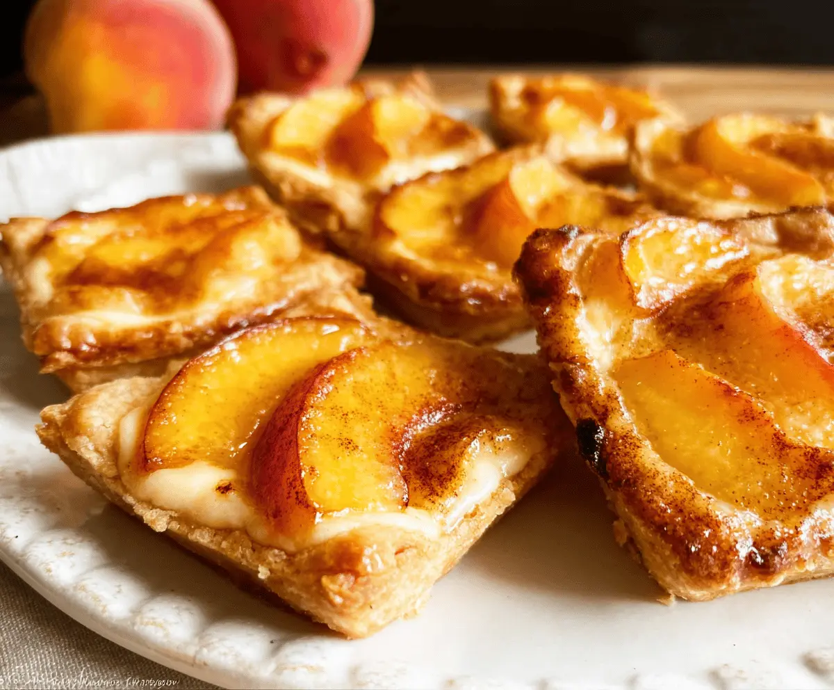 Mini Peach and Cream Cheese Tarts Recipe