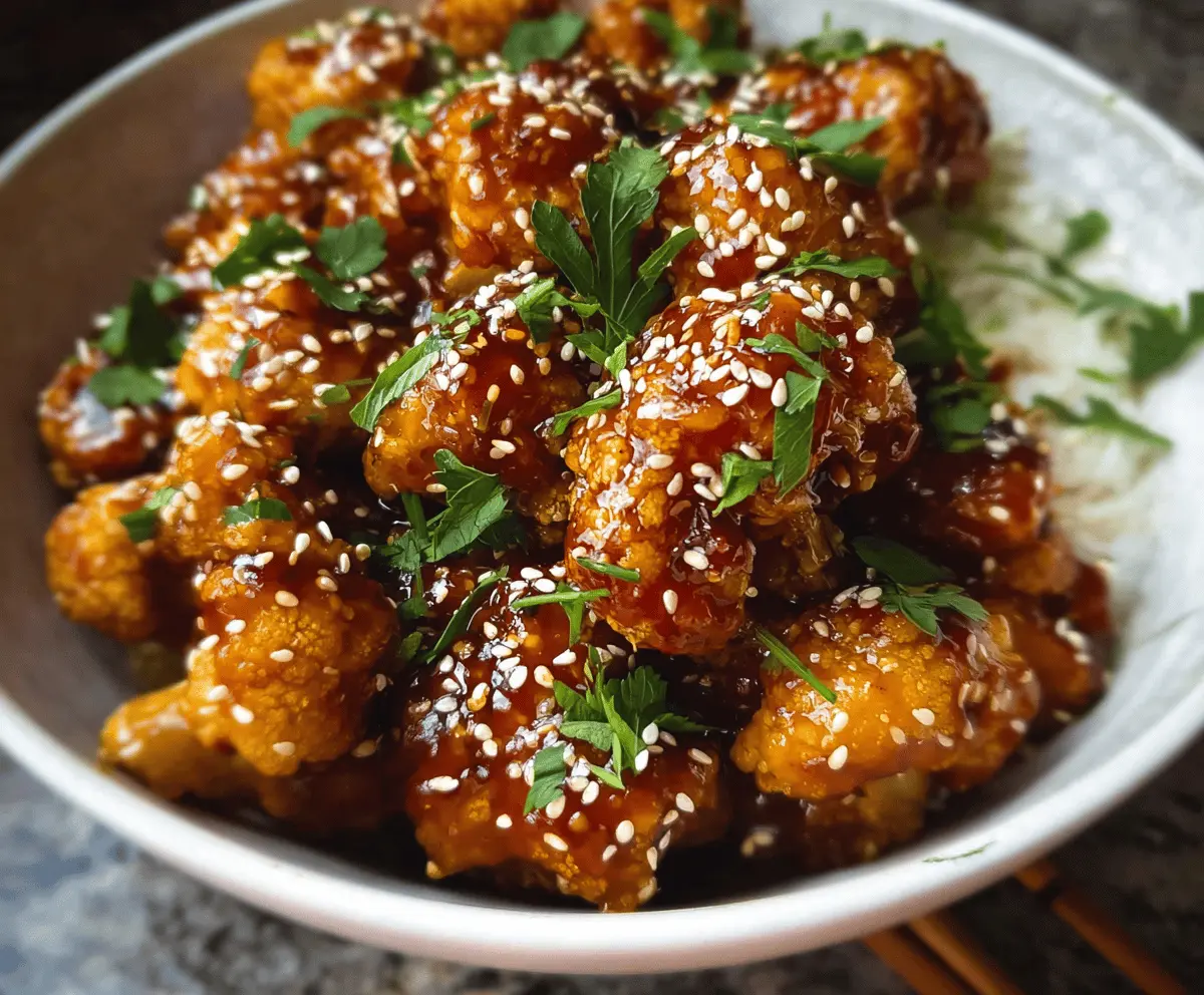 Sticky Sesame Cauliflower Recipe - Easy & Healthy Snack