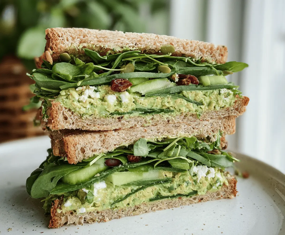 Fresh and Creamy Green Goddess Salad Sandwich Recipe