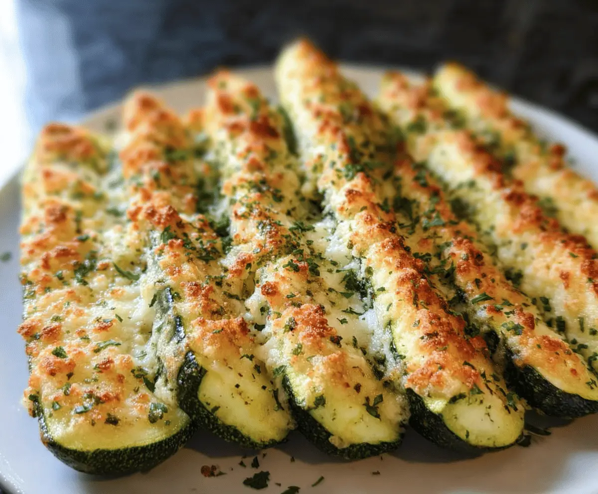 Easy Baked Parmesan Zucchini Recipe