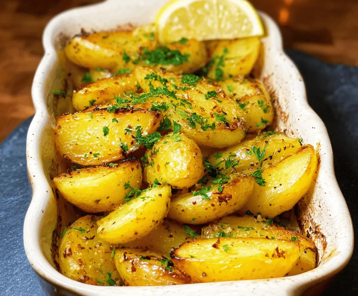 Easy Greek Lemon Potatoes Recipe