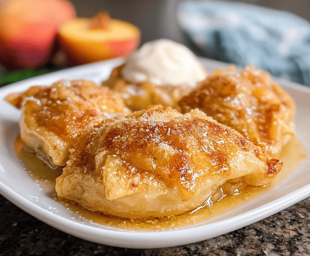 Easy Peach Dumplings Recipe for Summer