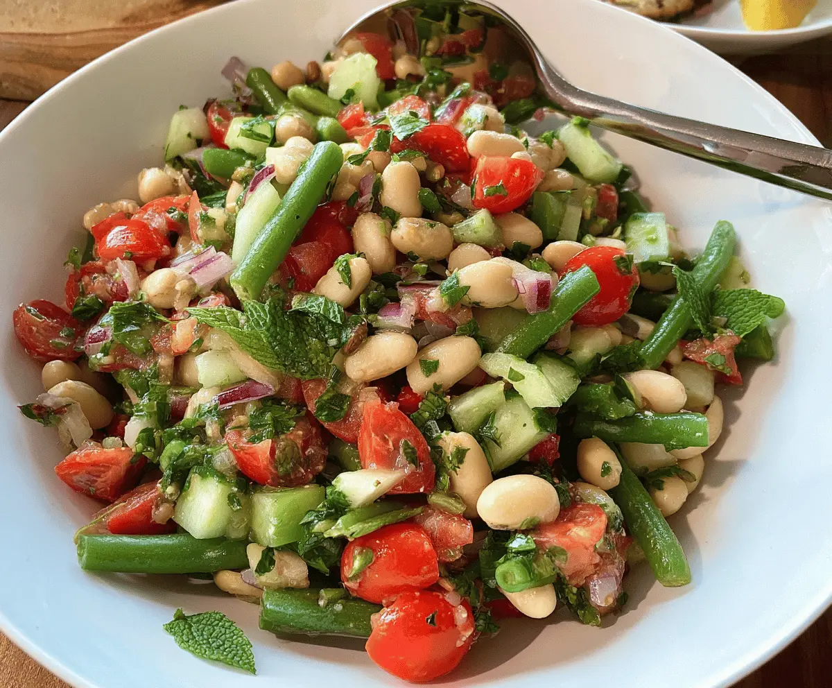 Easy Mediterranean Bean Salad Recipe for Quick Healthy Meals