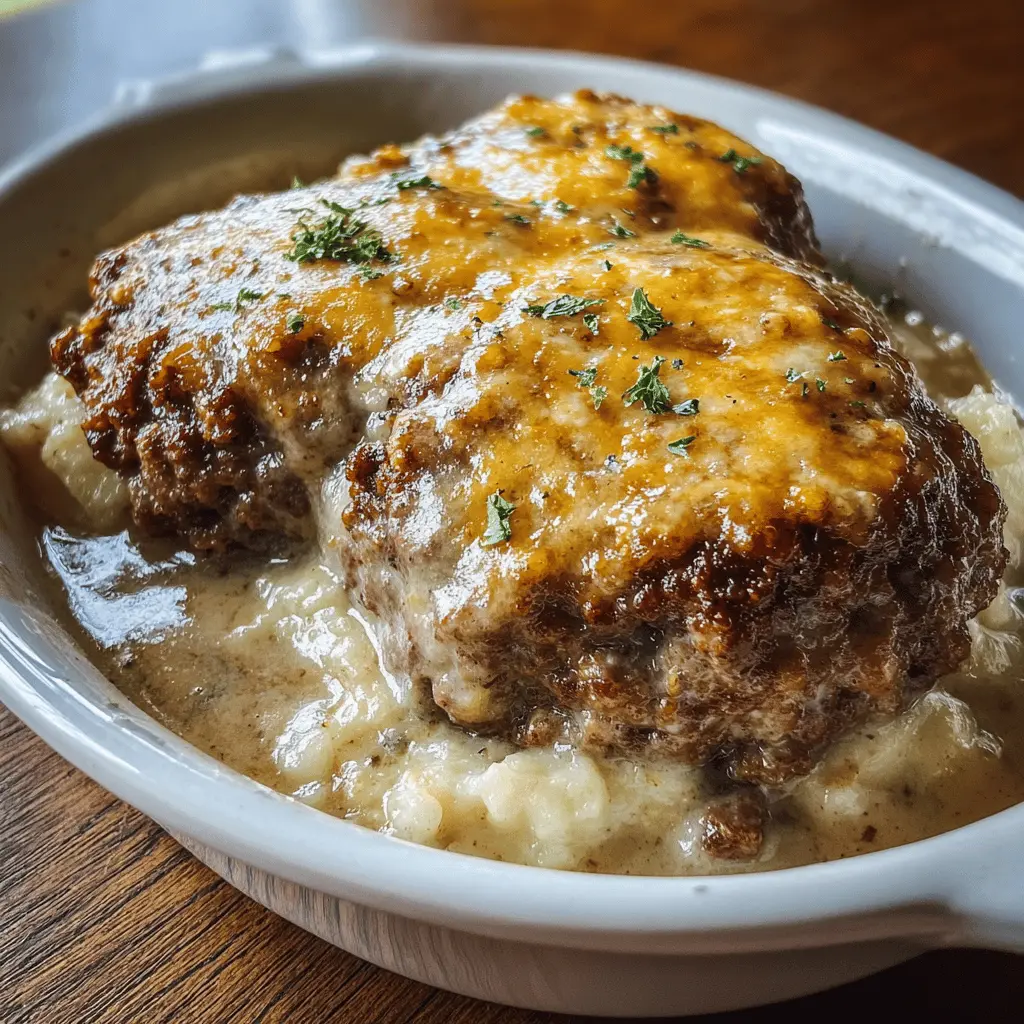 Easy Amish Hamburger Steak Bake Recipe