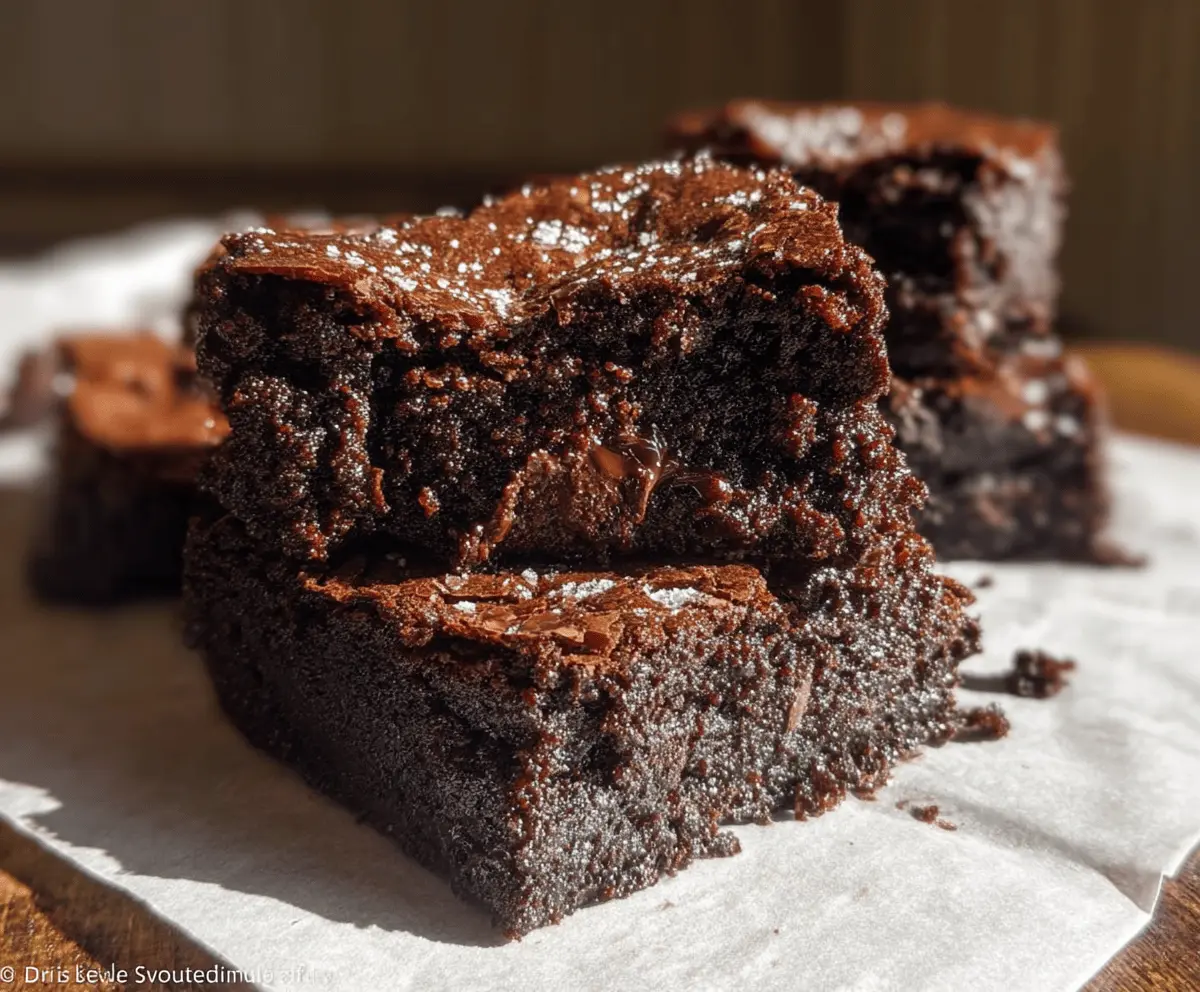 Fudgy Zucchini Chocolate Brownies Recipe