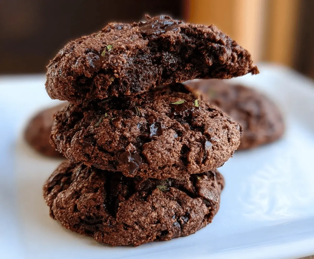 Moist Chocolate Zucchini Cookies Recipe