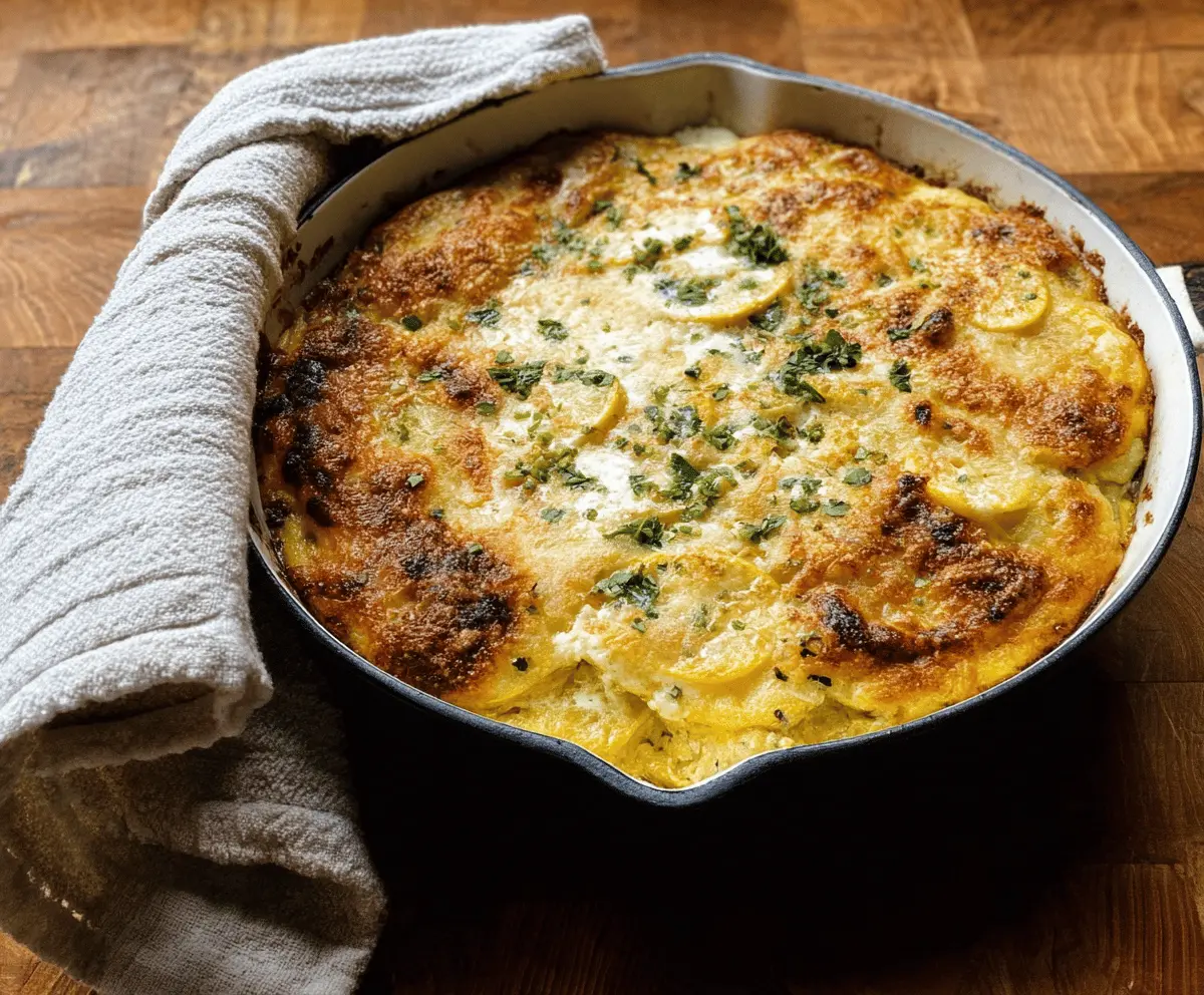 Easy Green Chile Yellow Squash Casserole Recipe