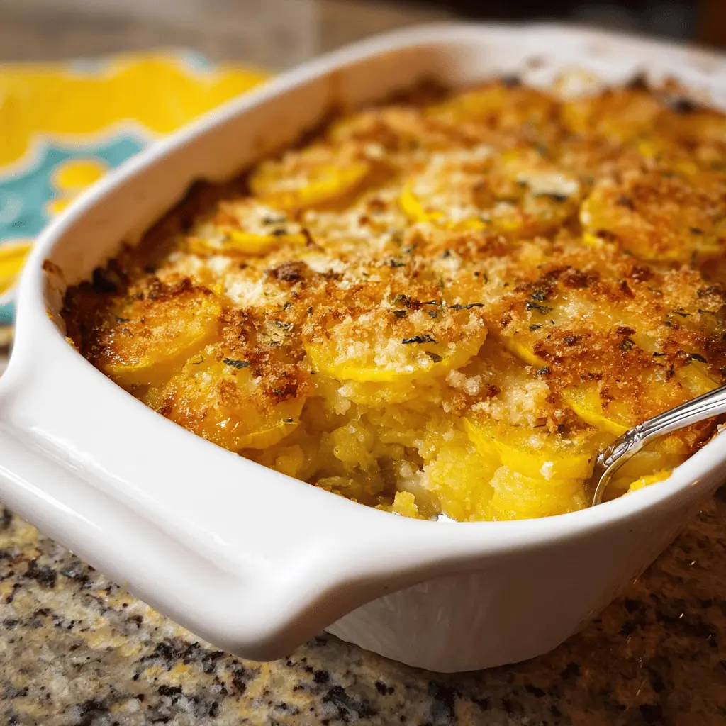 Easy Yellow Squash Casserole Recipe