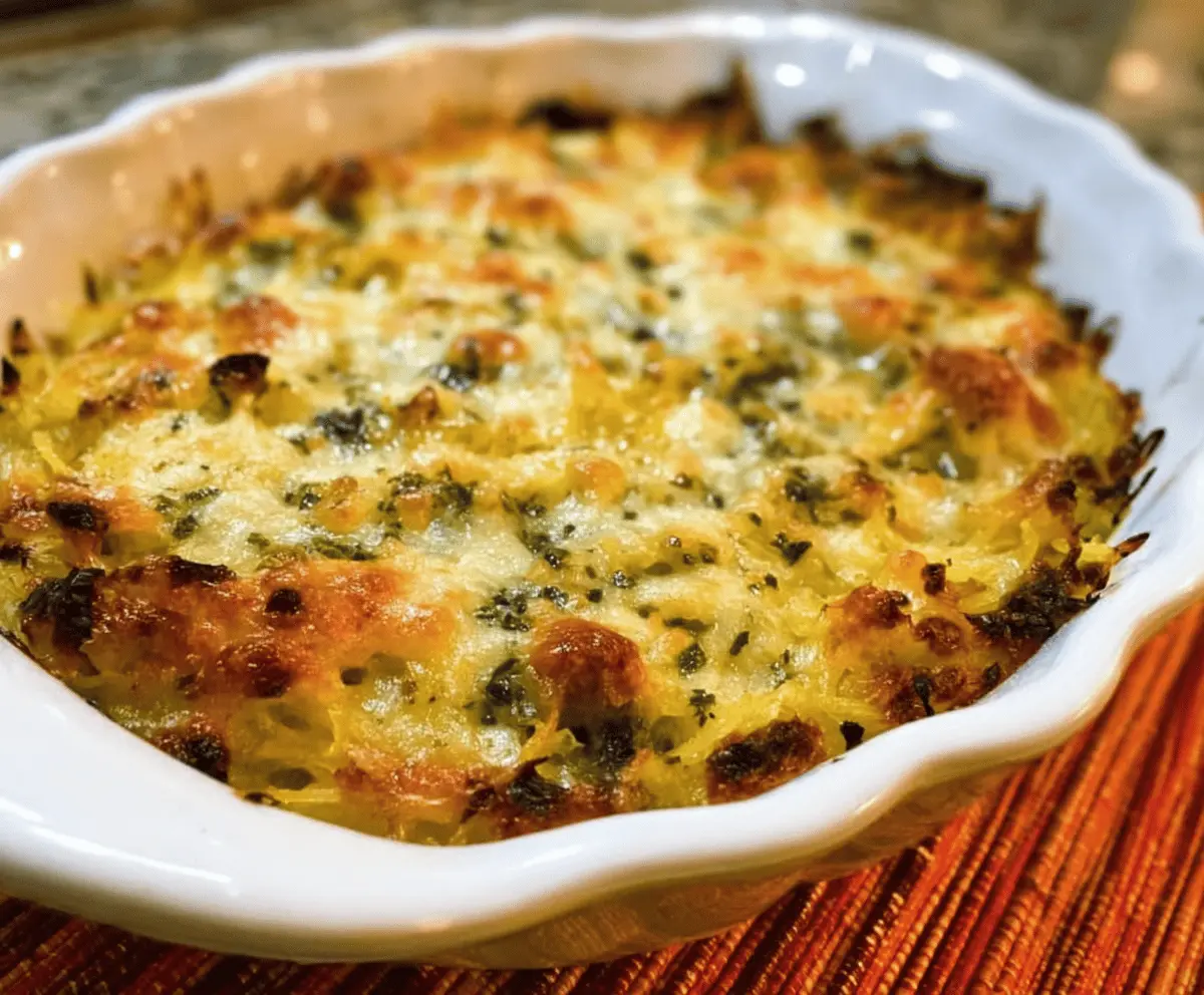 Healthy Spaghetti Squash Au Gratin Recipe