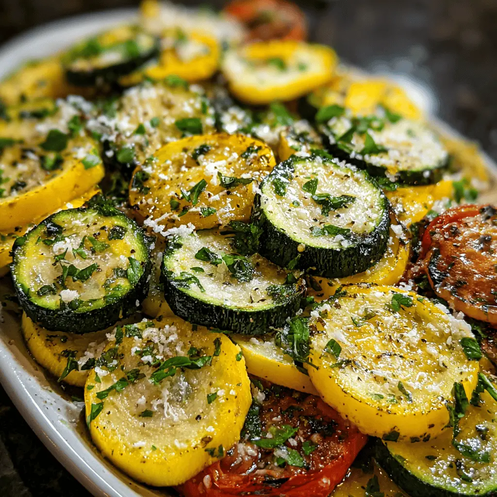 Garlic Parmesan Zucchini and Squash Recipe