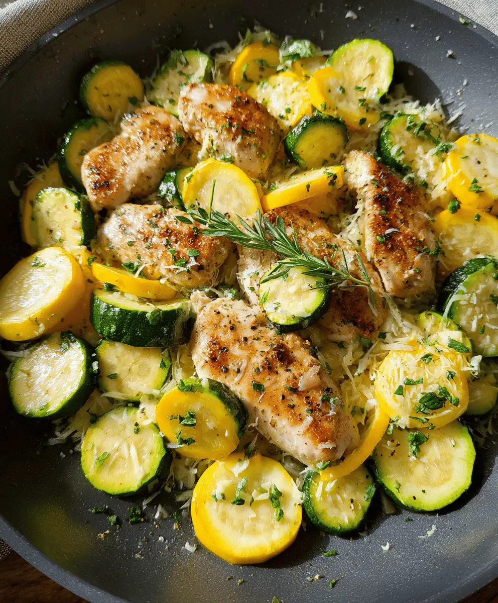 Easy Chicken Breast with Zucchini and Squash Recipe