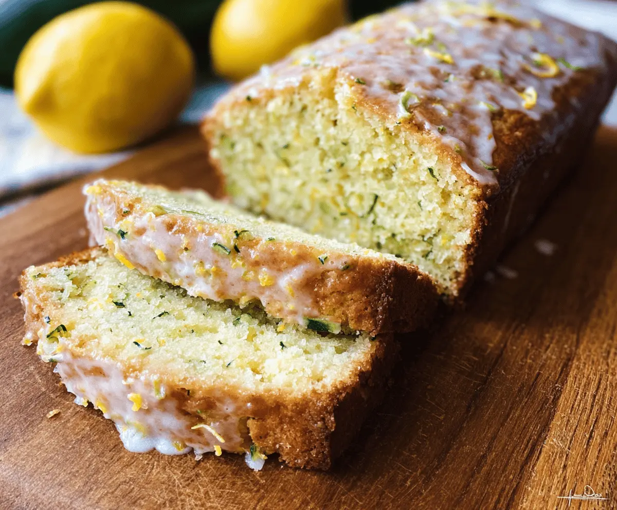 Moist Lemon Zucchini Bread Recipe