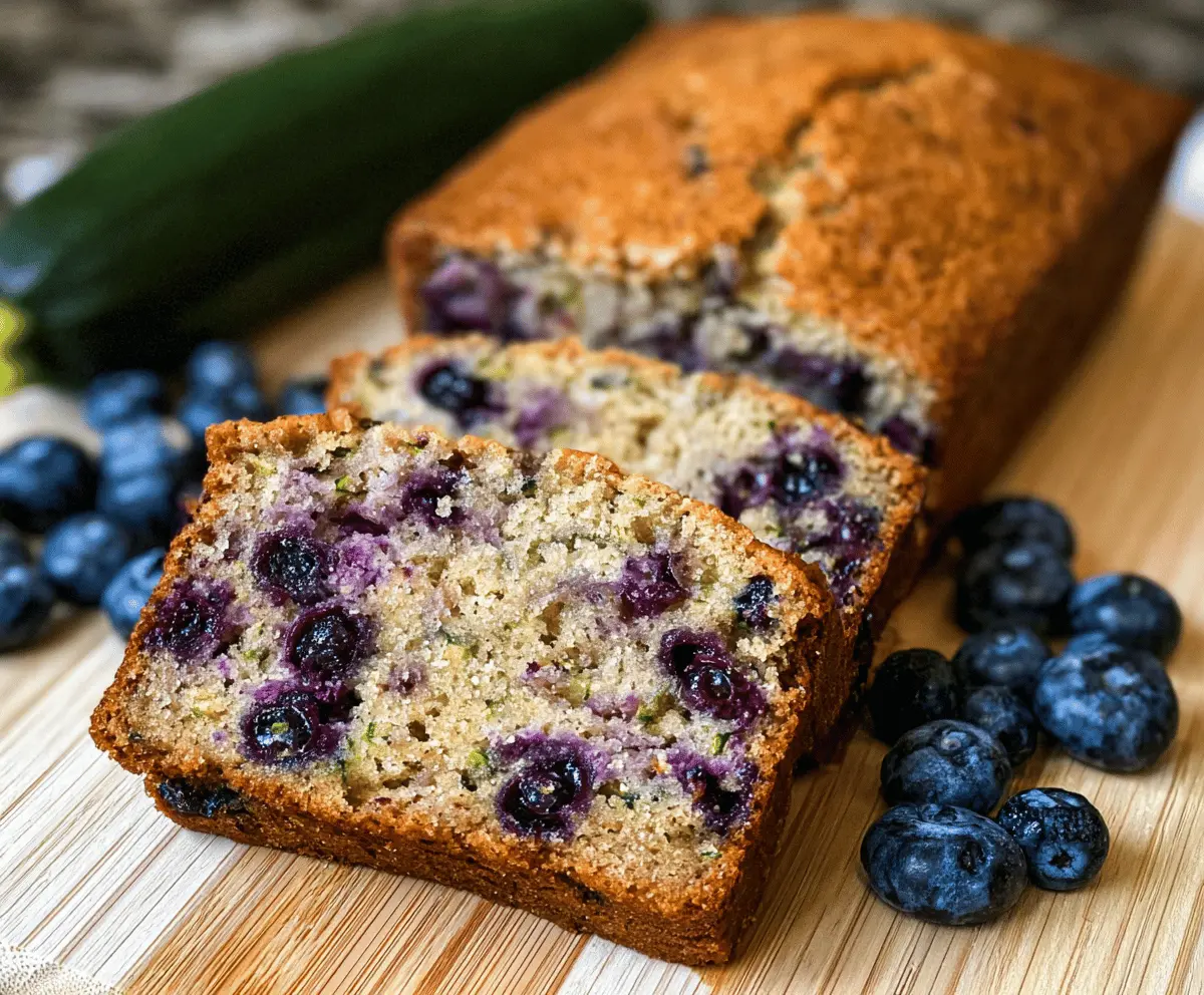 Moist Blueberry Zucchini Bread Recipe